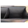 Image 8 : Black Faux Leather Storage Bench With Divided Interior