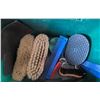 Image 4 : Household Cleaning and Organization Lot, Fans, Mops, Assorted Supplies