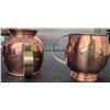 Image 1 : Birks Portugal Copper Beer Mugs with Brass Handles