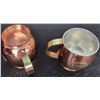 Image 2 : Birks Portugal Copper Beer Mugs with Brass Handles
