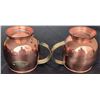 Image 6 : Birks Portugal Copper Beer Mugs with Brass Handles