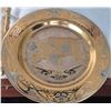 Image 5 : NHL Russian Tea Set With Brass Spoons and Blue Metal Cup
