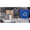 Image 1 : Household Lot: Roman Shades, Curtain Rods, Art, Floor Mat, Satsuma Shochu Bottle