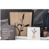Image 2 : Household Lot: Roman Shades, Curtain Rods, Art, Floor Mat, Satsuma Shochu Bottle