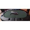 Image 1 : Poker Table, Handheld Metal Detector, and Display Case Lot