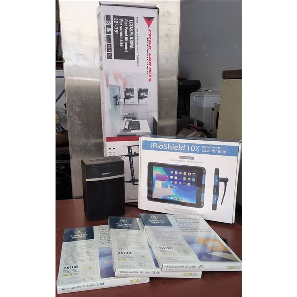 Bose SoundTouch 10, iPad Case, TV Mount & Label Packs Bundle
