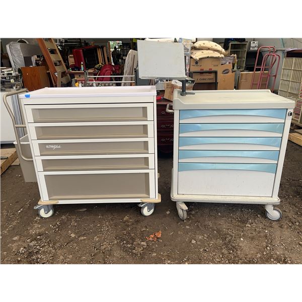 UltraGlide and Manrex  Utility Carts With Drawers