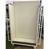 Image 1 : White Metal Pegboard Display Rack with Handles