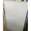 Image 4 : White Metal Pegboard Display Rack with Handles