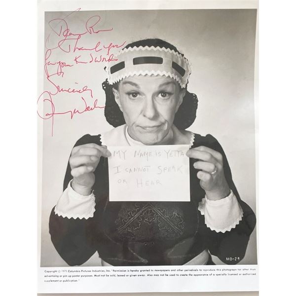 Rhoda Nancy Walker signed photo