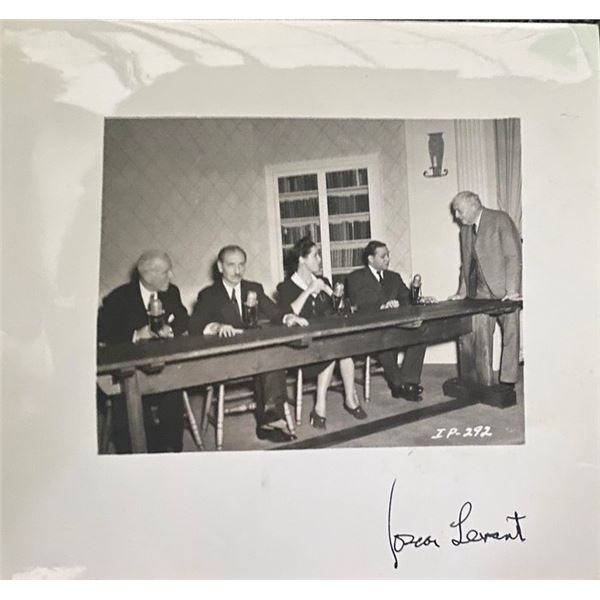 Oscar Levant signed photo