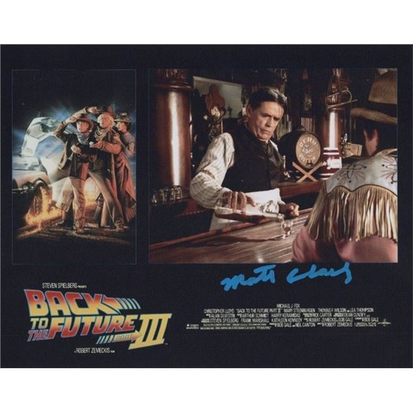 back To The Future Matt Clark Signed Photo