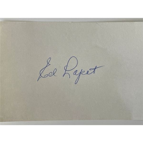 MLB Player Ed Lopat original signature cut