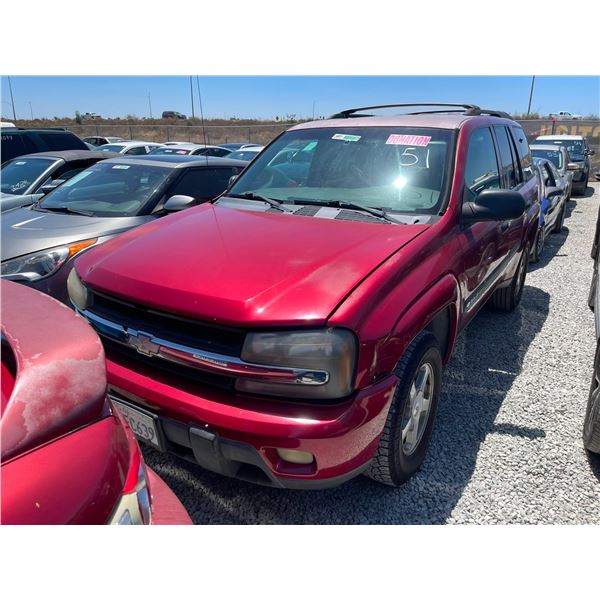 CHEVROLET TRAILBLAZER 2002 SALV T/DONATION