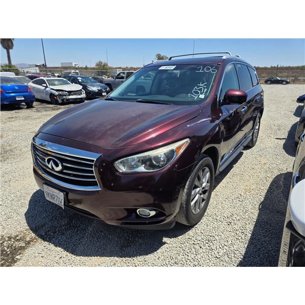 INFINITI QX60 2014 SALV/T-REPO