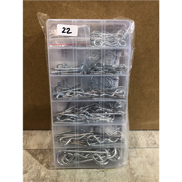 250PC Hairpin, Cotter Pin, & R Clip Assortment