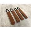 Image 1 : Brown Synthetic Leather Stroller Hooks
