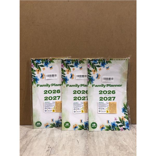 Lot Of 3 2026-2027 Family Planners