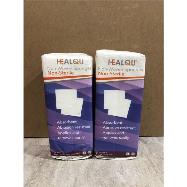 Lot Of 2 HEALQU - Non Woven - Non Sterile Sponges