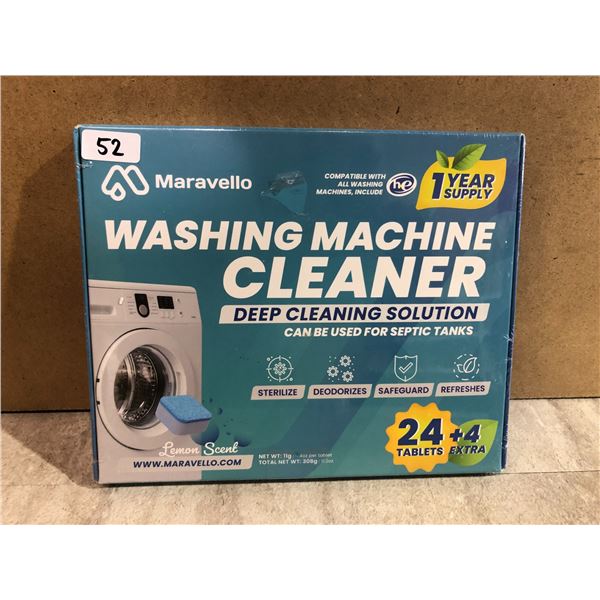 1 Year Supply - Maravello Washing Machine Cleaner