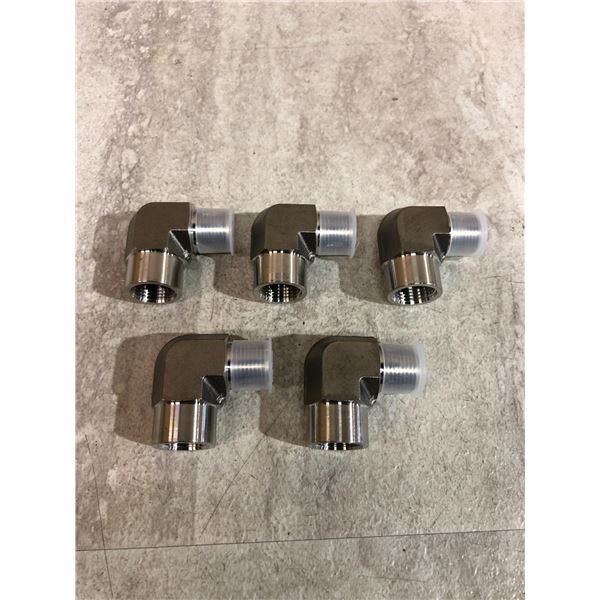 3/8" Female To 3/8" NPT Male Elbow Connectors