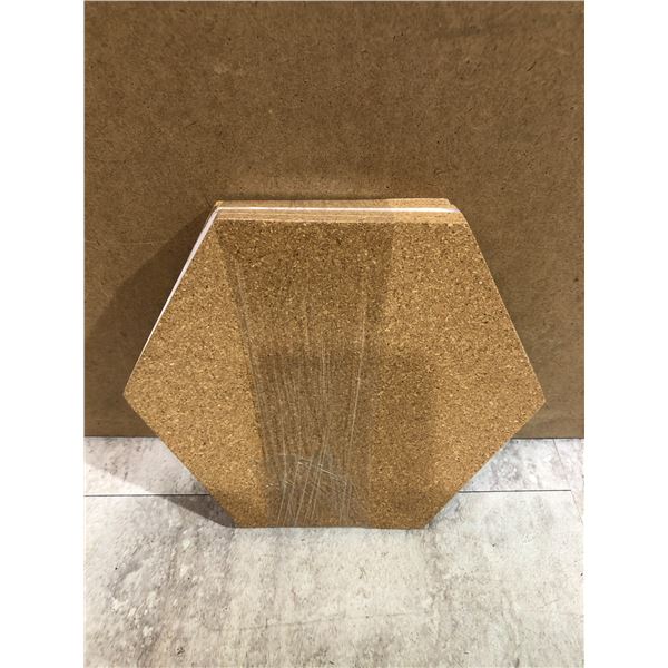 Self Adhesive Hexagon Cork Board Tile - For Wall Decoration