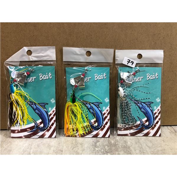 3 Pack - Different Spinner Bait Lures