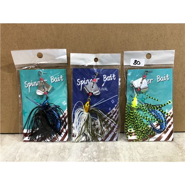 3 Pack - Different Spinner Bait Lures