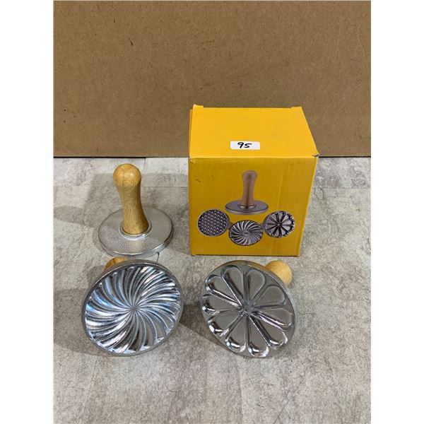 3 PCS - Cookie Stamp Cutters
