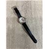 Image 1 : Disney Mickey Mouse Adult Vintage Watch - Silver Tone & Black Strap
