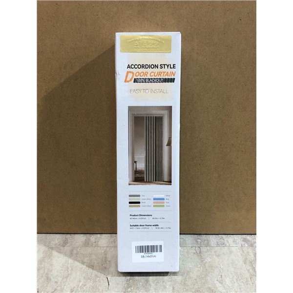 Accordion Style Door Curtain - 100% Blackout