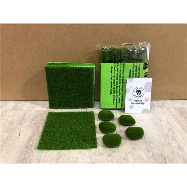 2 Pack - Mini Artificial Grass Squares 6x6in