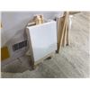 Image 2 : Tabletop Easel With Canvas Set - Super Value 18 Pack
