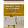 Image 4 : Tabletop Easel With Canvas Set - Super Value 18 Pack