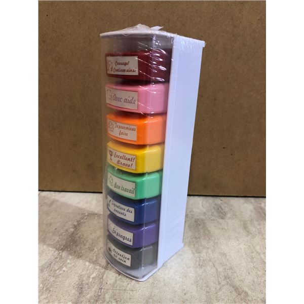 8 PCS - Set Of French Inking Stamps - For Grading