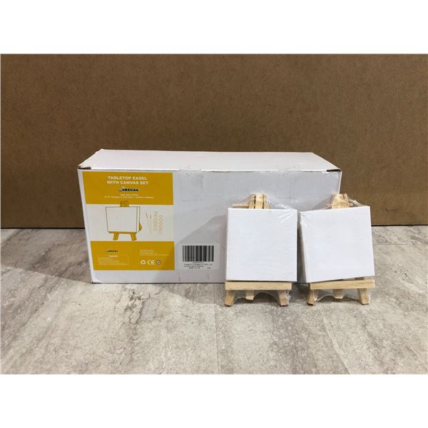 Tabletop Easel With Canvas Set - Super Value 18 Pack