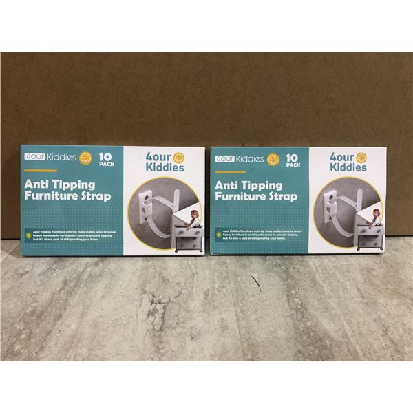 Lot Of 2 10 Pack Anti Tipping Furniture Straps