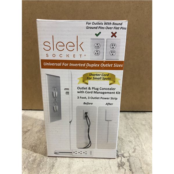 Sleek Socket - Universal For Inverted Duplex Outlet Sizes