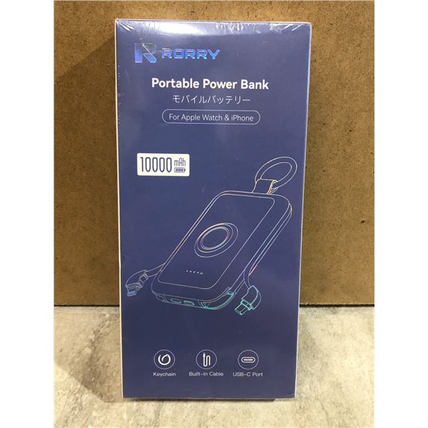 Rorry 10000 mAh Portable Power Bank - For Apple Watch & iPhone