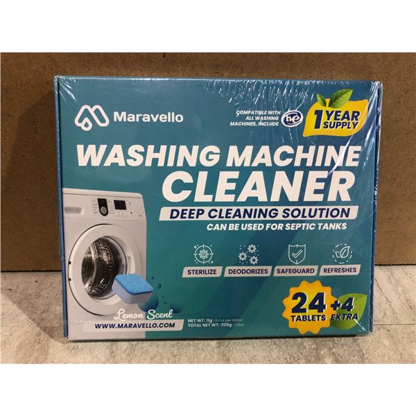 1 Year Supply - Maravello Washing Machine Cleaner
