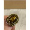 Image 7 : Size 10 Fake Ring - Tigers Eye Stone