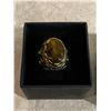 Image 9 : Size 10 Fake Ring - Tigers Eye Stone