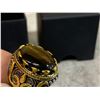 Image 3 : Size 10 Fake Ring - Tigers Eye Stone