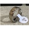 Image 3 : Size 9 Fake Ring - Stainless Steel With Pattern