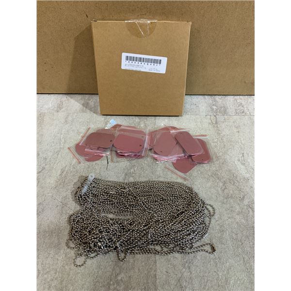 Lot Of 25 Pink Dog Tags
