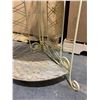 Image 4 : Vintage White Metal Corner Plant Stand