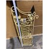 Image 6 : Vintage White Metal Corner Plant Stand