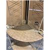 Image 9 : Vintage White Metal Corner Plant Stand