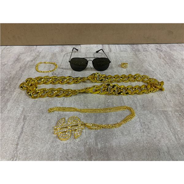 4 PCS Hip Hop Costume Kit