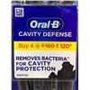 Image 2 : 4 Pack - Oral-B Cavity Defense 123 Medium-Bristle Toothbrushes